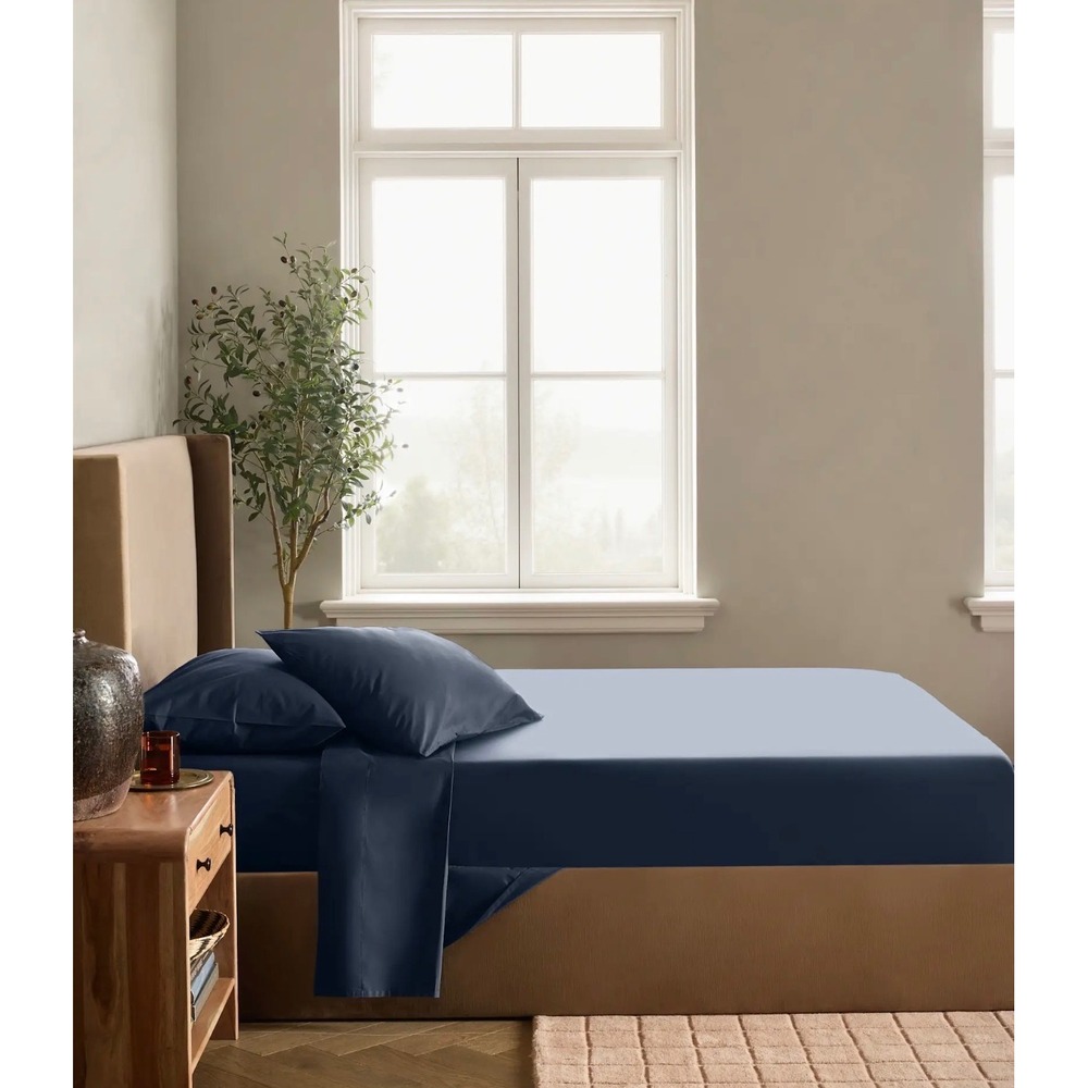 Quince Organic Crisp Percale King/Cal King Sheet Set + Extra King Sham!